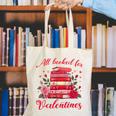 All Booked For Valentines Librarian Book Lover Teacher Canvas Tote Bag