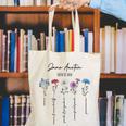 Bookish Feminist Jane Austen Fan Jane Austen Flower Books Canvas Tote Bag