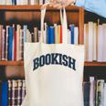 Bookish Vintage Varsity Style Book Lover Art Canvas Tote Bag Bookish Vintage Varsity Style Book Lover Art Canvas Tote Bag
