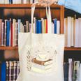 Books Coffee And Quiet Places Literature Canvas Tote Bag Books Coffee And Quiet Places Literature Canvas Tote Bag