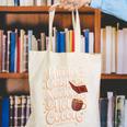 Books Cozy Nooks Hot Cocoa Winter Reading Warmth Comfort Canvas Tote Bag