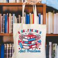 Books Fireworks And Freedom Independence Day Book Lover Canvas Tote Bag