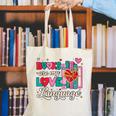 Books Are My Love Language Canvas Tote Bag