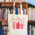 Books Are My Love Language Valentine Reads Bookish Club Canvas Tote Bag Books Are My Love Language Valentine Reads Bookish Club Canvas Tote Bag