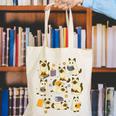 Books Lover Bookish Ghost Himalayan Cat Reading Halloween Canvas Tote Bag Books Lover Bookish Ghost Himalayan Cat Reading Halloween Canvas Tote Bag