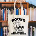 Books The Original Handheld Device Book Lover Premium Canvas Tote Bag
