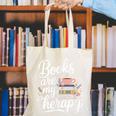 Books Are My Therapy Book Lover Coffee Books Flowers Bookish Canvas Tote Bag Books Are My Therapy Book Lover Coffee Books Flowers Bookish Canvas Tote Bag