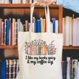I Like My Books Spicy & My Coffee Icy Lover Bookworm Canvas Tote Bag I Like My Books Spicy & My Coffee Icy Lover Bookworm Canvas Tote Bag