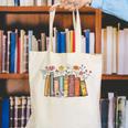 Booktrovert Cozy Book Lover Book Nerd Literary Humor Canvas Tote Bag