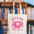 Bookworm Just A Girl Who Loves To Read Canvas Tote Bag Bookworm Just A Girl Who Loves To Read Canvas Tote Bag