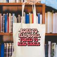 Born To Read Books Forced To Read Emails Groovy Reading Canvas Tote Bag Born To Read Books Forced To Read Emails Groovy Reading Canvas Tote Bag