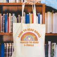Born To Read Books Forced To Emails Vintage Retro Rainbow Canvas Tote Bag Born To Read Books Forced To Emails Vintage Retro Rainbow Canvas Tote Bag