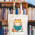 Cat Reading Books Bookworm Read One More Chapter Canvas Tote Bag Cat Reading Books Bookworm Read One More Chapter Canvas Tote Bag