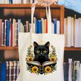 Cat For Women Book Lover Cute Cat And Book Canvas Tote Bag Cat For Women Book Lover Cute Cat And Book Canvas Tote Bag