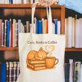 Cats Books And Coffee Heart Cozy Cat Lover Bookworm Readers Canvas Tote Bag Cats Books And Coffee Heart Cozy Cat Lover Bookworm Readers Canvas Tote Bag