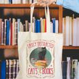 Cats And Books Lover Reading Literary Feline Humor Canvas Tote Bag Cats And Books Lover Reading Literary Feline Humor Canvas Tote Bag