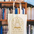 Cats And Books Because People Are Overrated Canvas Tote Bag