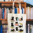 Cats Reading Books Cat Lover Canvas Tote Bag