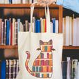 Cats Reading Books Librarian Library Readers Canvas Tote Bag