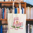 Caution Slippery When Reading Book Reader Canvas Tote Bag