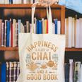 Chai And A Good Book Lover Reading Chai Tea Chai Latte Canvas Tote Bag Chai And A Good Book Lover Reading Chai Tea Chai Latte Canvas Tote Bag