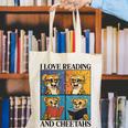 Cheetah Love Reading And Cheetahs Kids Bookworm Canvas Tote Bag Cheetah Love Reading And Cheetahs Kids Bookworm Canvas Tote Bag