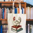 Chicken Books Back To School First Day Of School Boys Girls Canvas Tote Bag