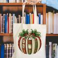 Christmas Book Ornament Bookworm Book Lover Men Women Canvas Tote Bag
