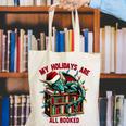 Christmas Dragon My Holidays Are All Booked Book Lovers Kids Canvas Tote Bag