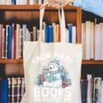 Christmas Reading Snowman So Many Books Men Women Kids Canvas Tote Bag