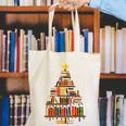 Christmas Tree Bookshelf Book Lover Library Men Women Kids Canvas Tote Bag Christmas Tree Bookshelf Book Lover Library Men Women Kids Canvas Tote Bag