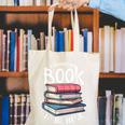 I Closed My Book To Be Here Books Lover Bookworm Canvas Tote Bag