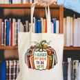 I Closed My Book To Be Here Fall Pumpkin Canvas Tote Bag