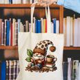 Coffee And Book Reading Accessories For Book Lovers Gnome Canvas Tote Bag Coffee And Book Reading Accessories For Book Lovers Gnome Canvas Tote Bag