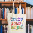 Color Our World Summer Reading 2025 Boho Wildflower Book Canvas Tote Bag Color Our World Summer Reading 2025 Boho Wildflower Book Canvas Tote Bag