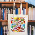 Comic Book Pop Art Modern Fun Canvas Tote Bag Comic Book Pop Art Modern Fun Canvas Tote Bag