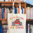All The-Cool Kids Are Reading Book Lover Librarian Bookworm Canvas Tote Bag