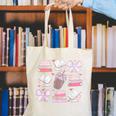 Coquette Bow Book Coffee Valentines Bookish Library Teacher Canvas Tote Bag