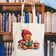 Cozy Gingerbread Christmas Reading Book Xmas Snowflakes Fall Canvas Tote Bag Cozy Gingerbread Christmas Reading Book Xmas Snowflakes Fall Canvas Tote Bag