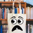 Creepy Face Carrot Halloween Book Character Costume Canvas Tote Bag Creepy Face Carrot Halloween Book Character Costume Canvas Tote Bag