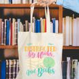 Crochet And Reading Crocheter Bookish Crocheting Book Lover Canvas Tote Bag