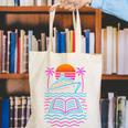 Cruise Ship Vacations Reading Book Lovers Sunset Canvas Tote Bag