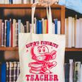 Cupid's Favorite Teacher Valentines Day Heart Book Lover Canvas Tote Bag