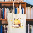 Cute Bee Reading Book Teacher Student Reader Graphic For Men Women Kids Canvas Tote Bag Cute Bee Reading Book Teacher Student Reader Graphic For Men Women Kids Canvas Tote Bag