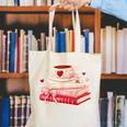 Cute Books And Coffee Crochet Valentines Day Tee For Couples Canvas Tote Bag Cute Books And Coffee Crochet Valentines Day Tee For Couples Canvas Tote Bag