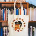 Cute Cat Fall In Love With Reading Book Cat Lover Librarian Canvas Tote Bag