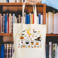Cute Ghost Drinking Coffee Halloween Fall Ghost Book Reading Canvas Tote Bag Cute Ghost Drinking Coffee Halloween Fall Ghost Book Reading Canvas Tote Bag