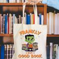 Cute Halloween Teacher Librarian Frankenstein Reading Books Canvas Tote Bag Cute Halloween Teacher Librarian Frankenstein Reading Books Canvas Tote Bag