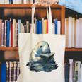 Cute Manatee Reading Book Bookworm Readers Manatee Lover Canvas Tote Bag