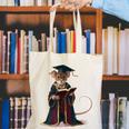 Cute Mouse Reading Book Graduation Canvas Tote Bag Cute Mouse Reading Book Graduation Canvas Tote Bag
